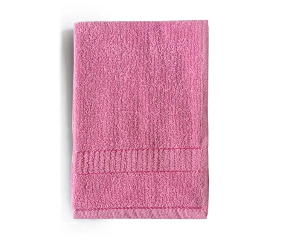 Rose Pink Hand Towel Set of 6 Solid by Lushomes