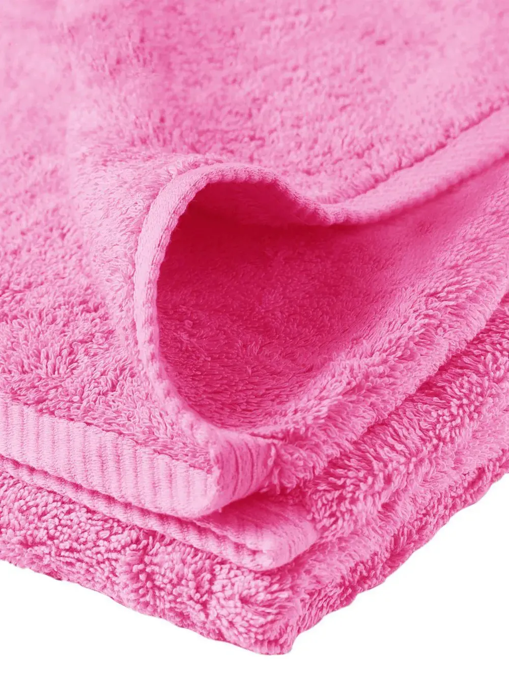 Rose Pink Hand Towel Set of 6 Solid by Lushomes