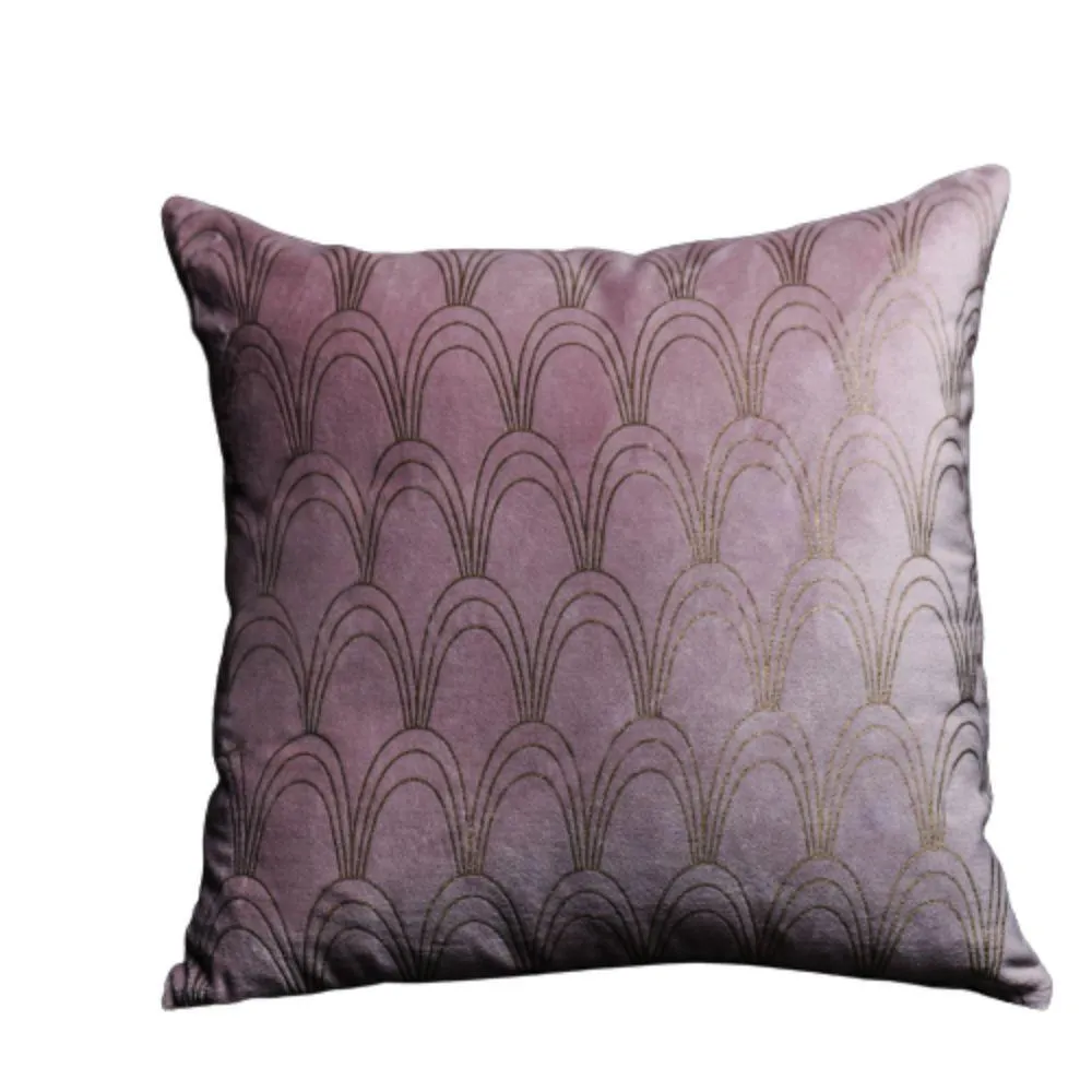 Rosegold Fishscale Cushion Cover