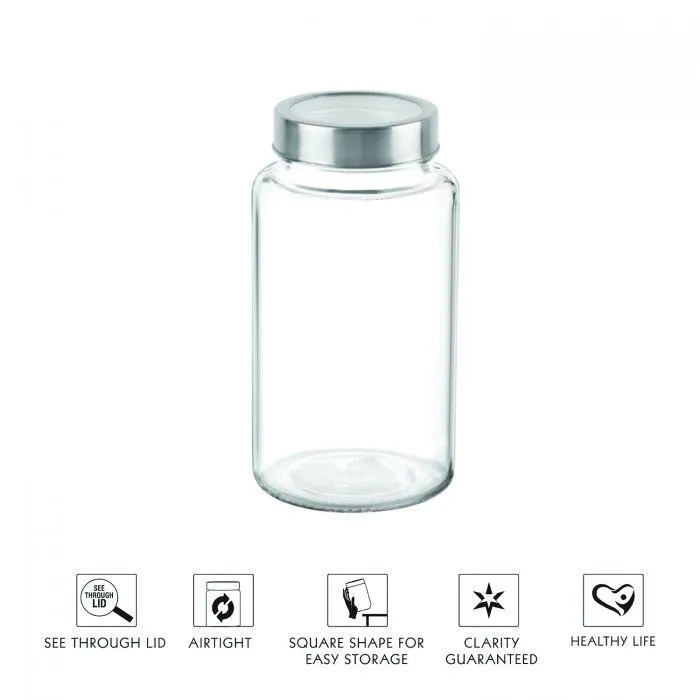 Round Glass Jar 580 ml