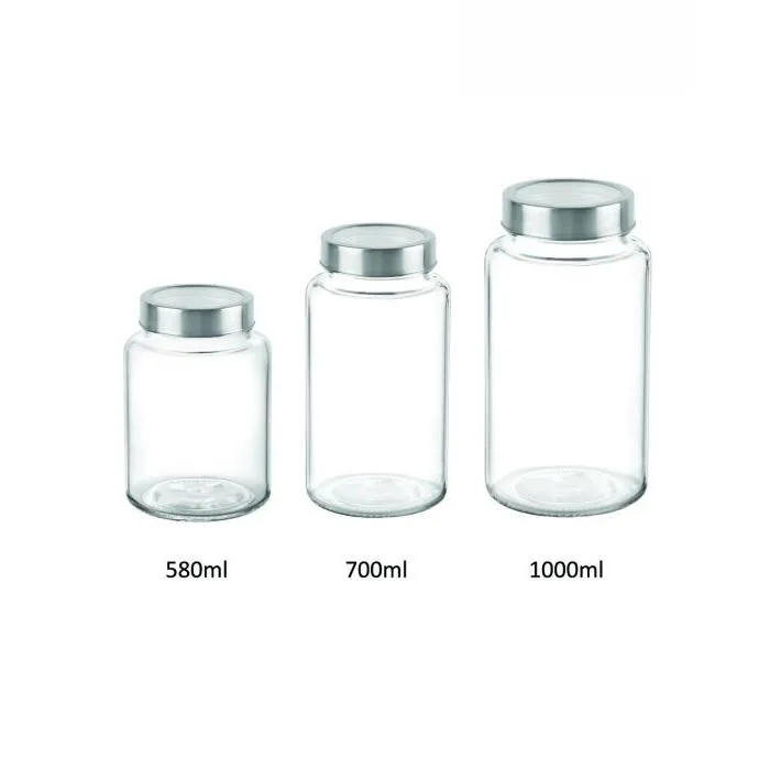 Round Glass Jar 580 ml