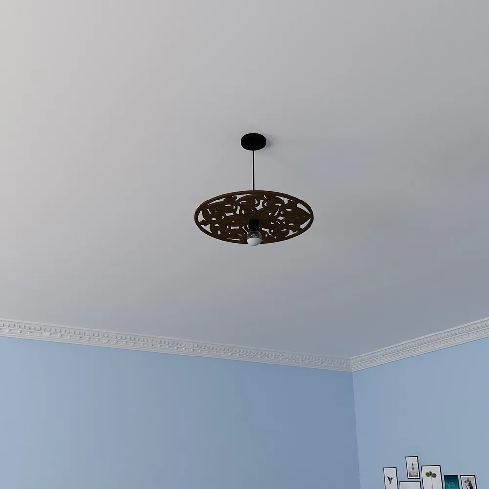Round Intricate Designer Ceiling Shadow Lamp