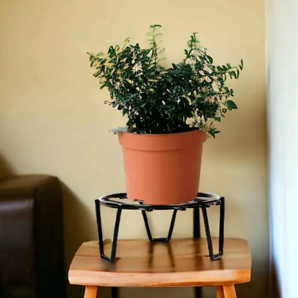 Round Metal Planter Pot Stand