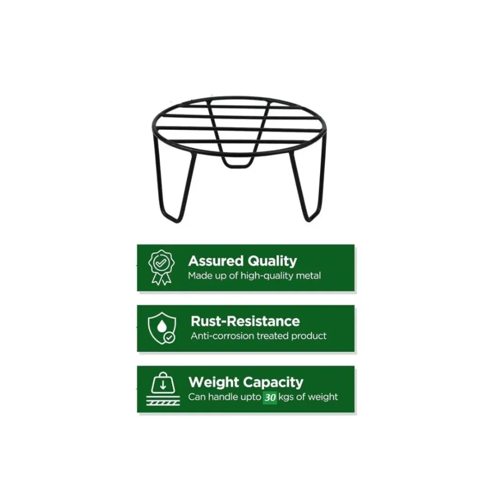 Round Metal Planter Pot Stand