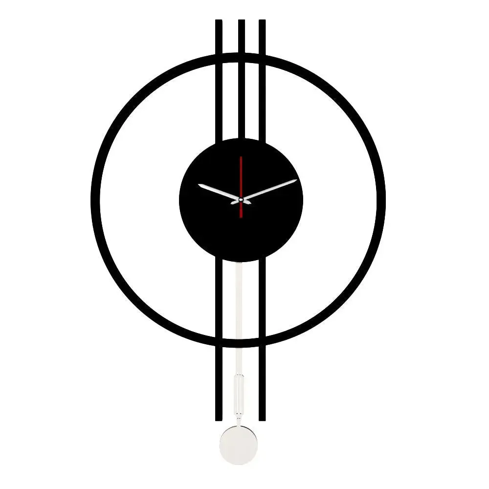 Round Shape Big Pendulum Wall Clock