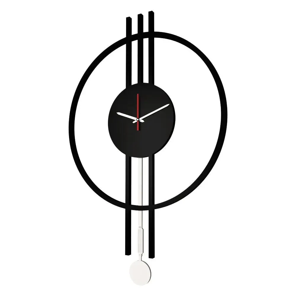 Round Shape Big Pendulum Wall Clock