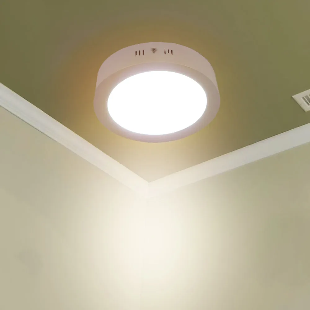 Round Surface Bright White 12W Penal Light