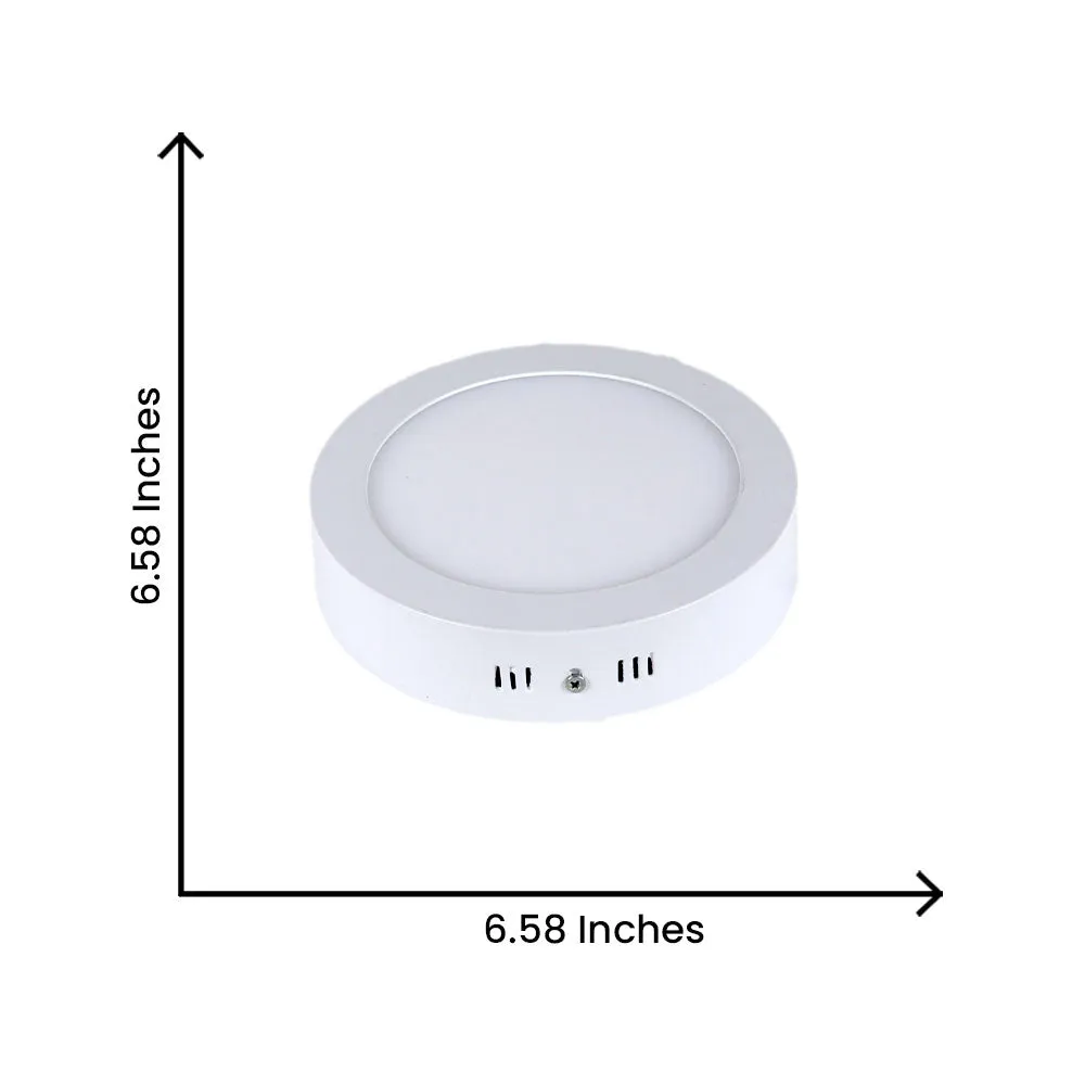 Round Surface Bright White 12W Penal Light