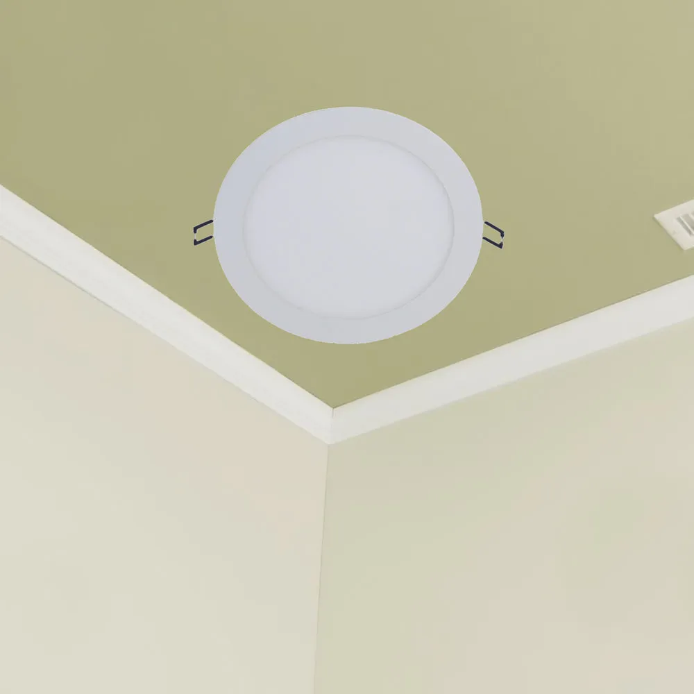 Round White Broad 18W Penal Light