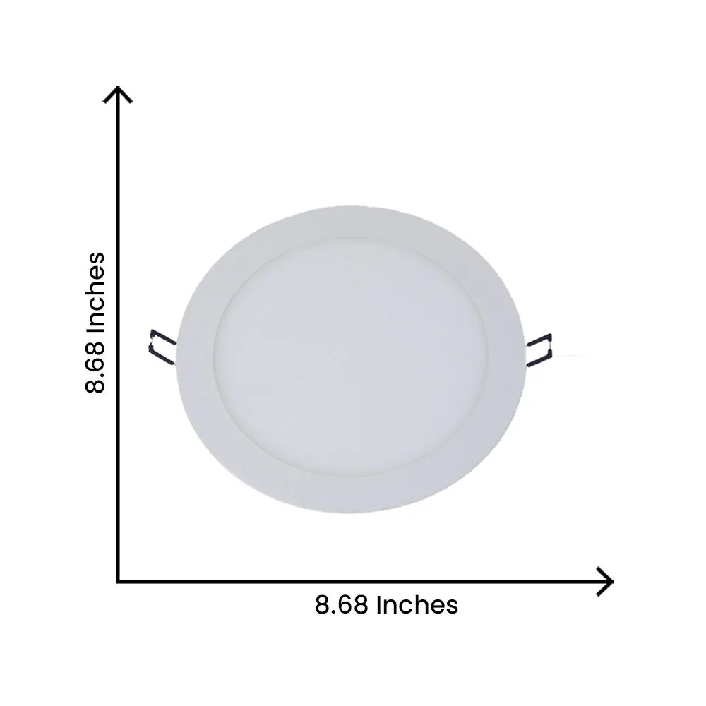 Round White Broad 18W Penal Light