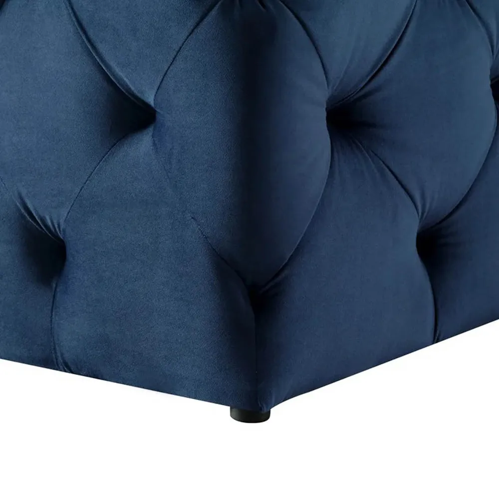 Royal Blue Resilient & Super Soft Luxurious Tufted Velvet Upholstered Bench