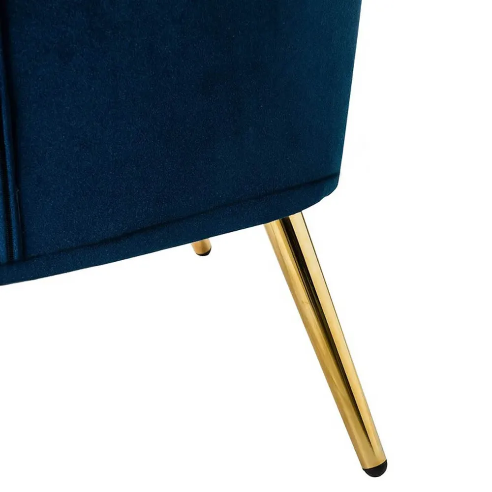 Royal Blue Tufted Velvet Lounge Chair Single chair