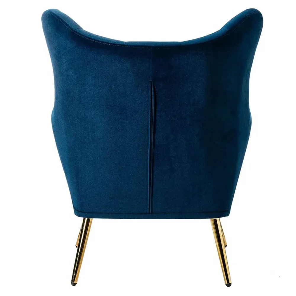 Royal Blue Tufted Velvet Lounge Chair Single chair
