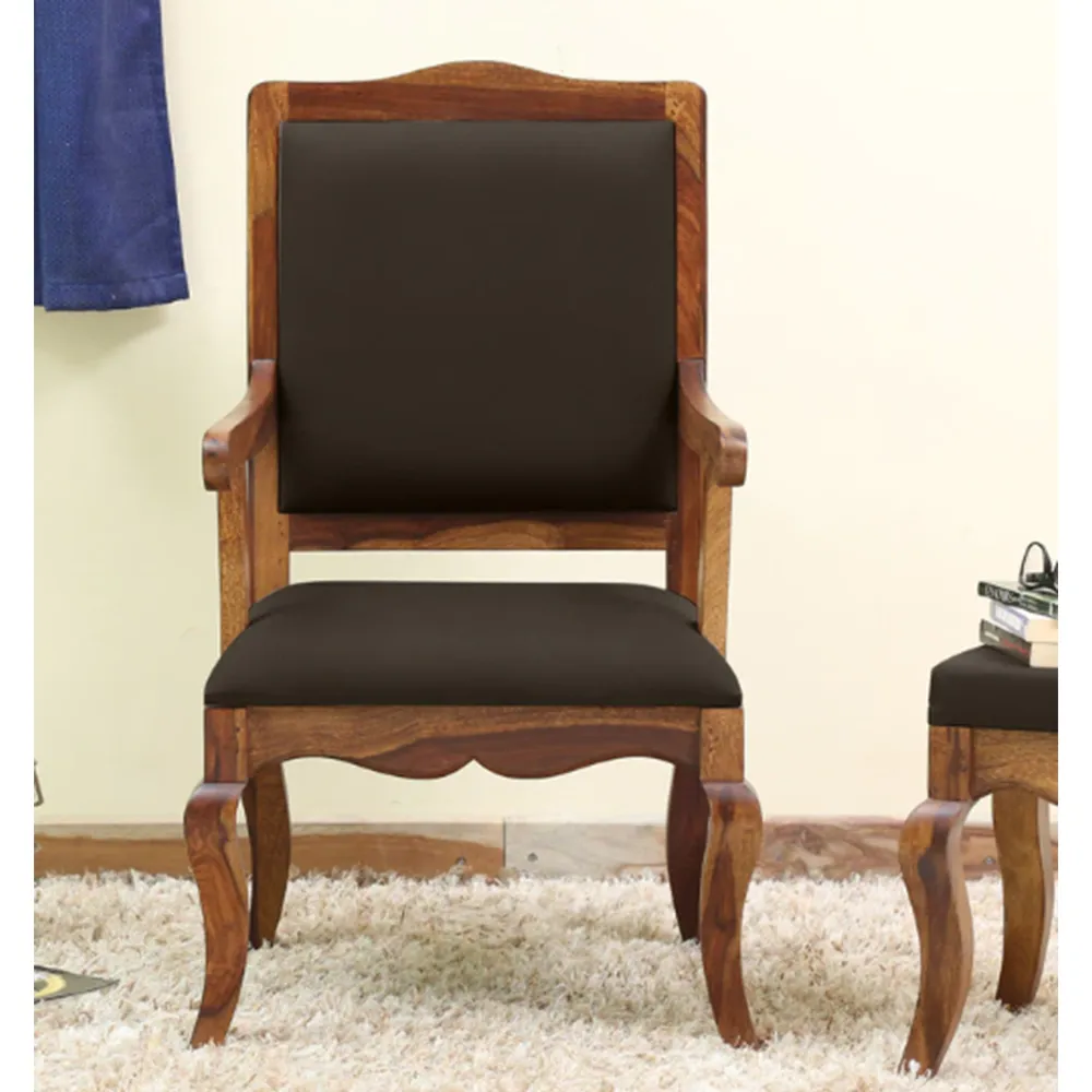 Royal Designer Aesthetic Teak Wood Arm Chair