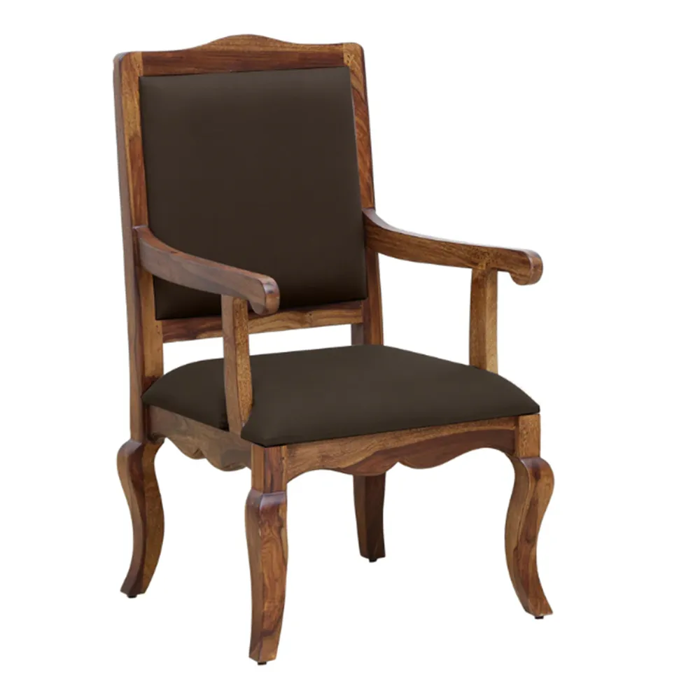 Royal Designer Aesthetic Teak Wood Arm Chair