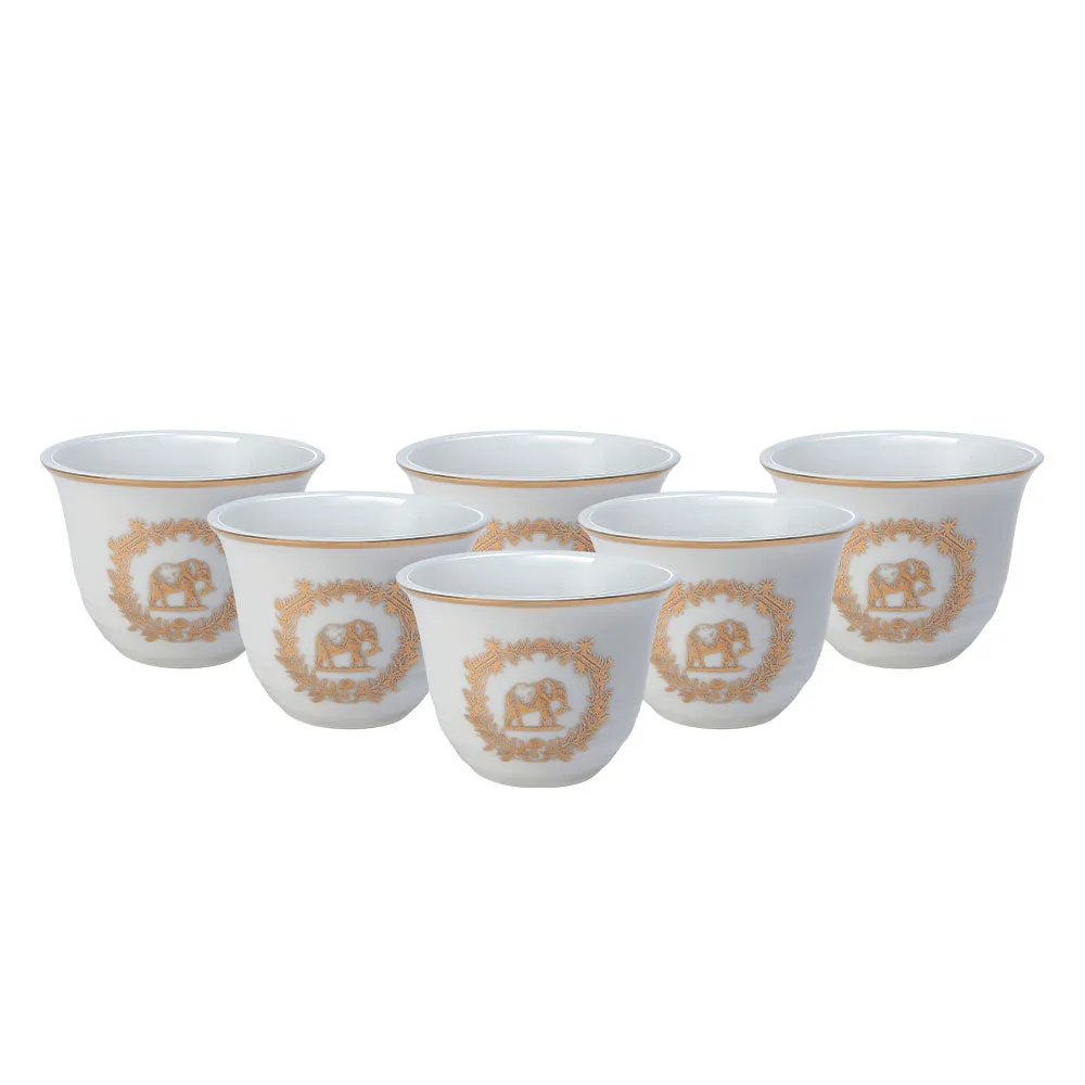 Royal Designer Kawa Tea Cups Set Of 6
