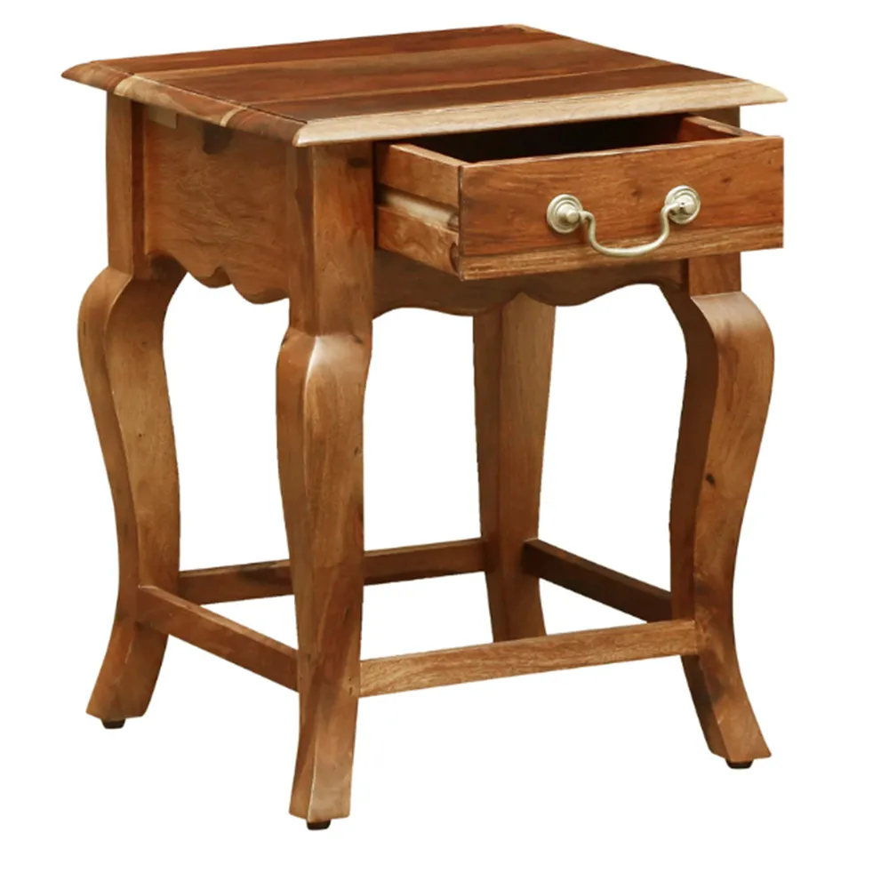 Royal Designer Sturdy Sheesham Wood Bedside Table