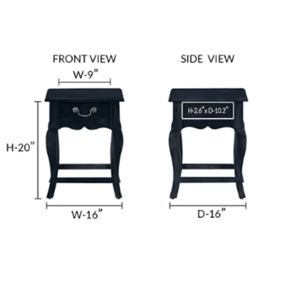 Royal Designer Sturdy Sheesham Wood Bedside Table