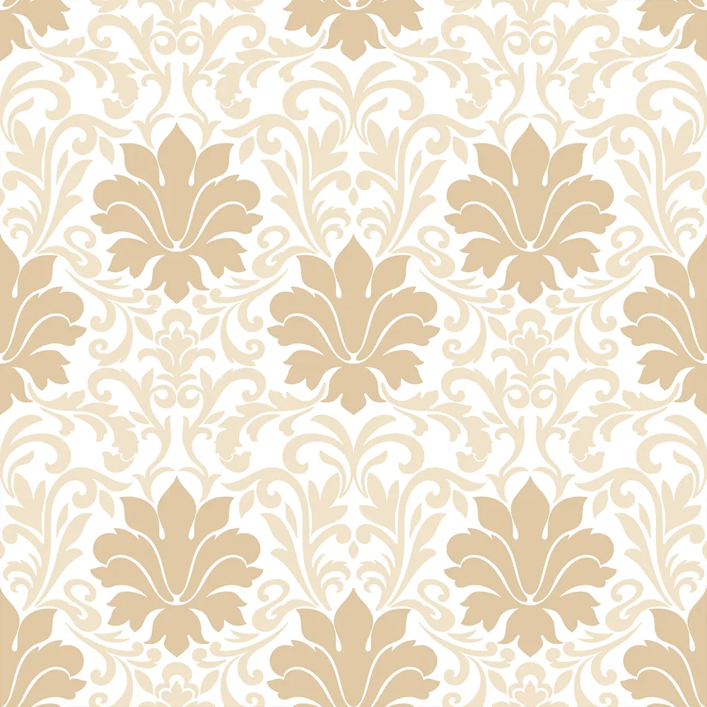 Royal Ethnicity Light Yellow Premium Quality Wallpaper
