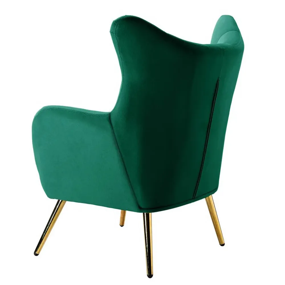 Royal Green Tufted Velvet Lounge Chair Single chair