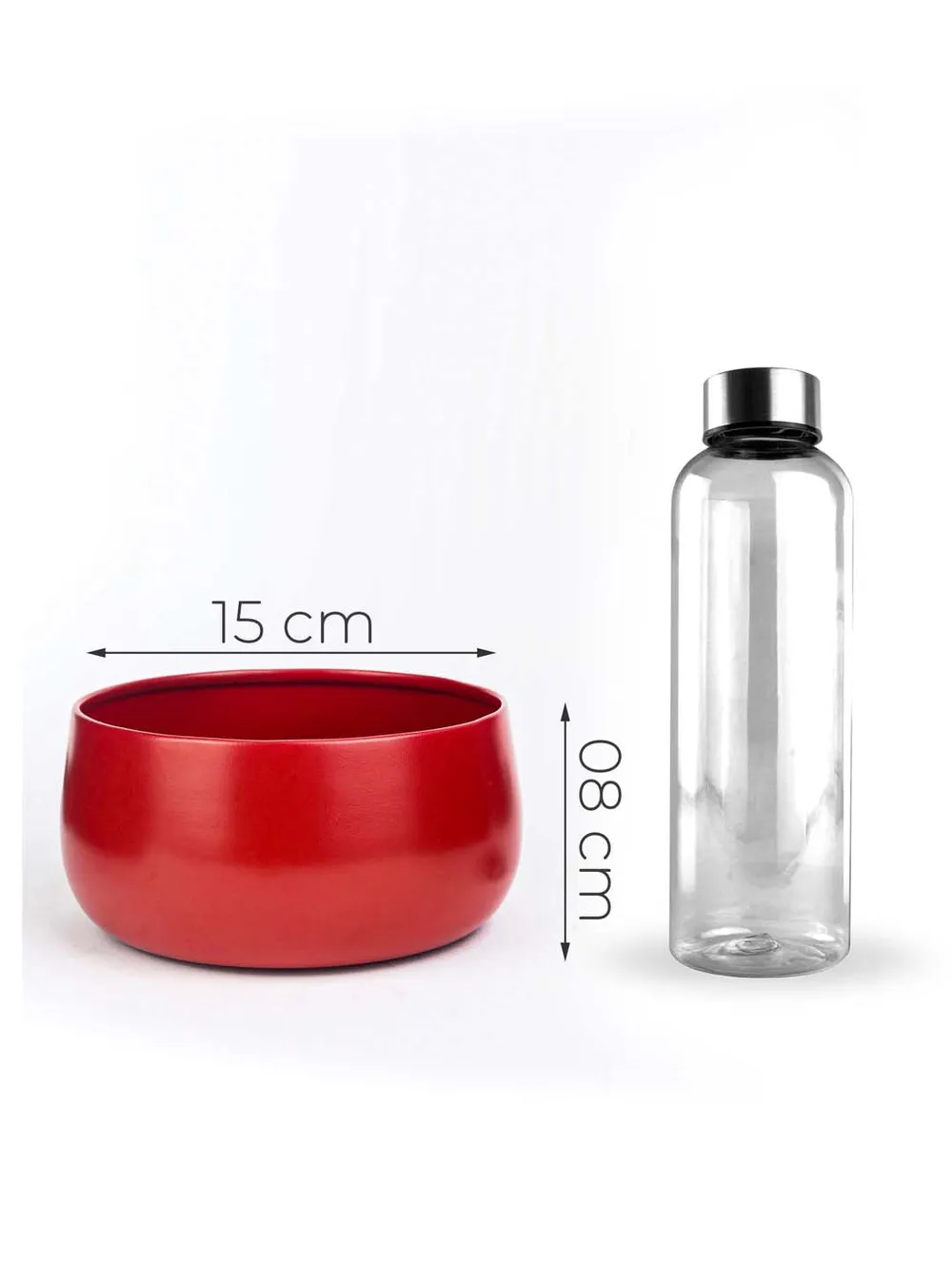 Royal Red Handi Resilient Metal Plant Pot Set Of 1