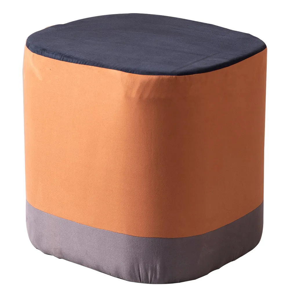 Royal Suede Tufted Multicolor Floor Ottoman Stool