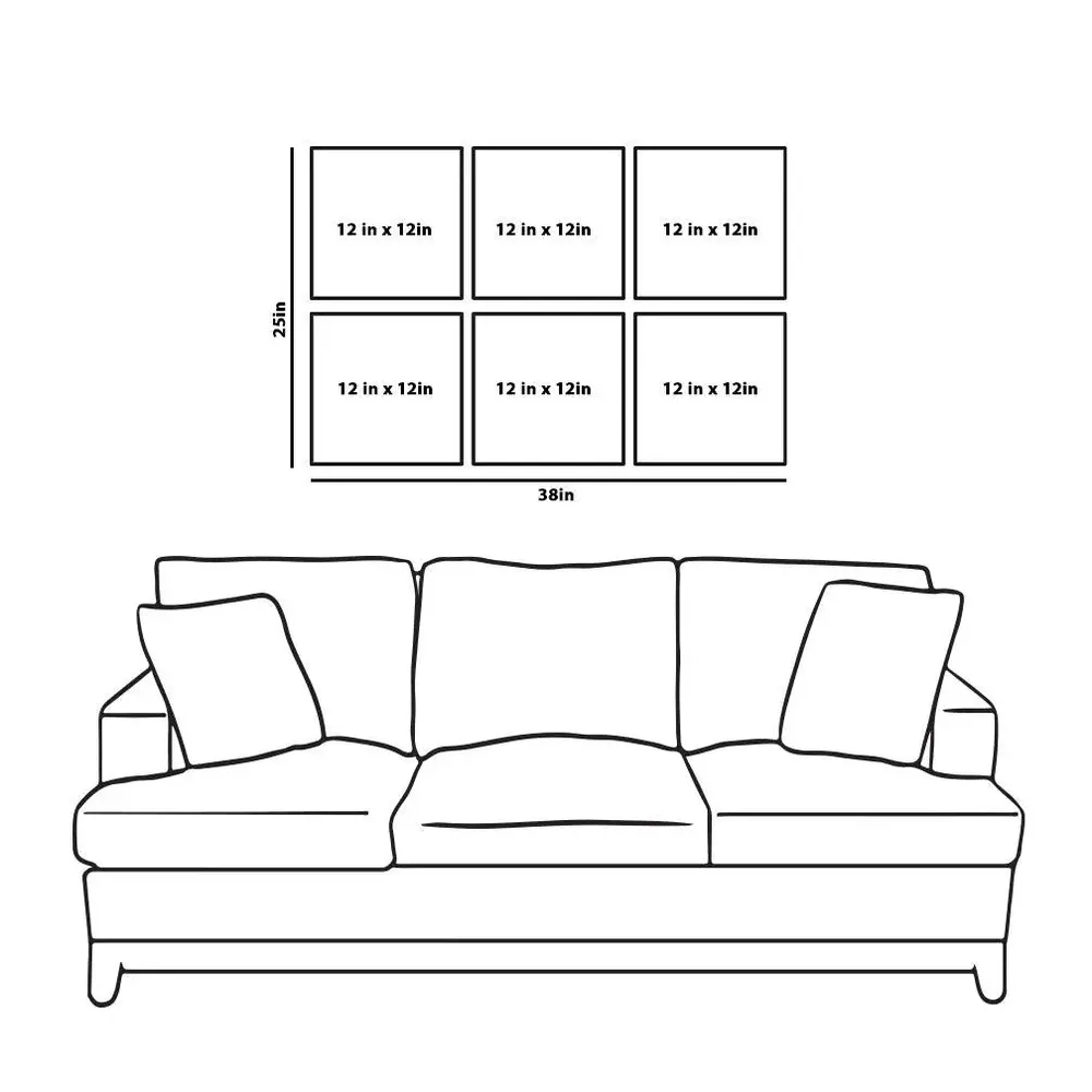 Royal Wooden Wall Art- Set of 6