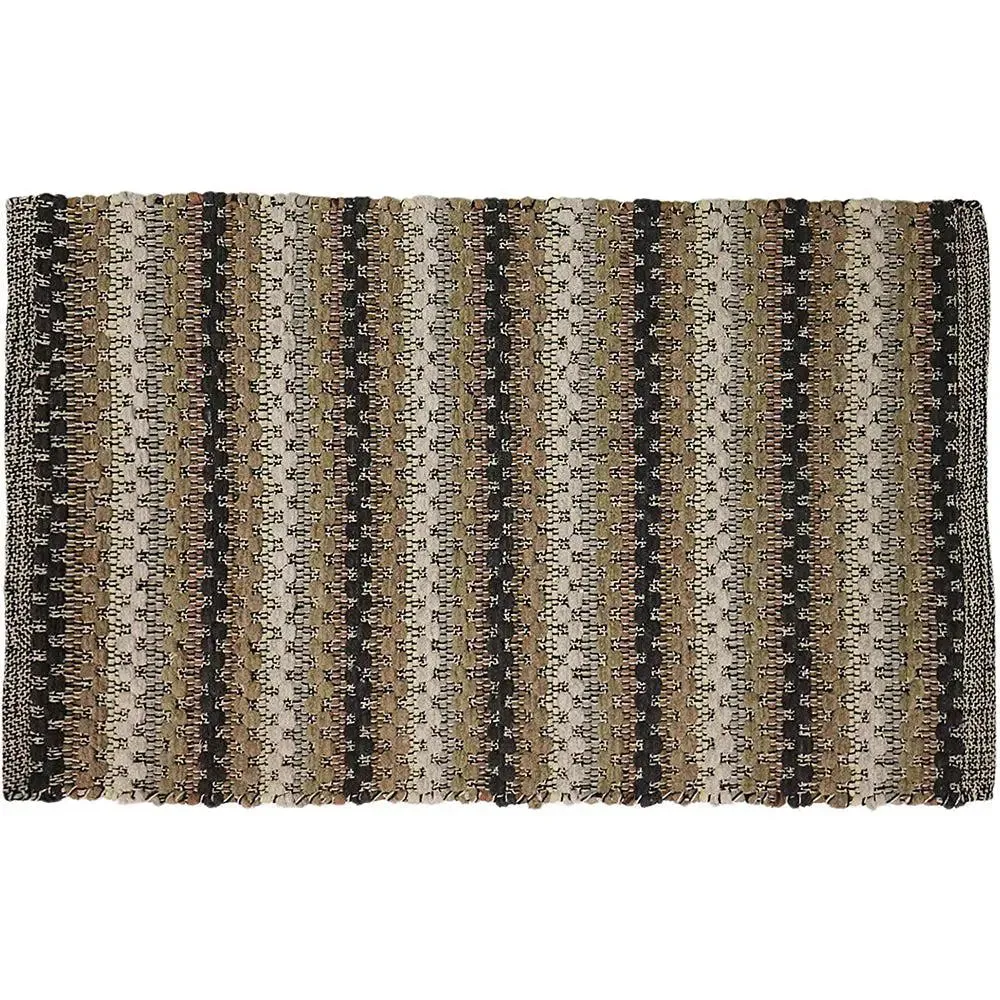 Rust Traditional Pattern Handwoven Cotton Area Rug (27 x 45) Inches