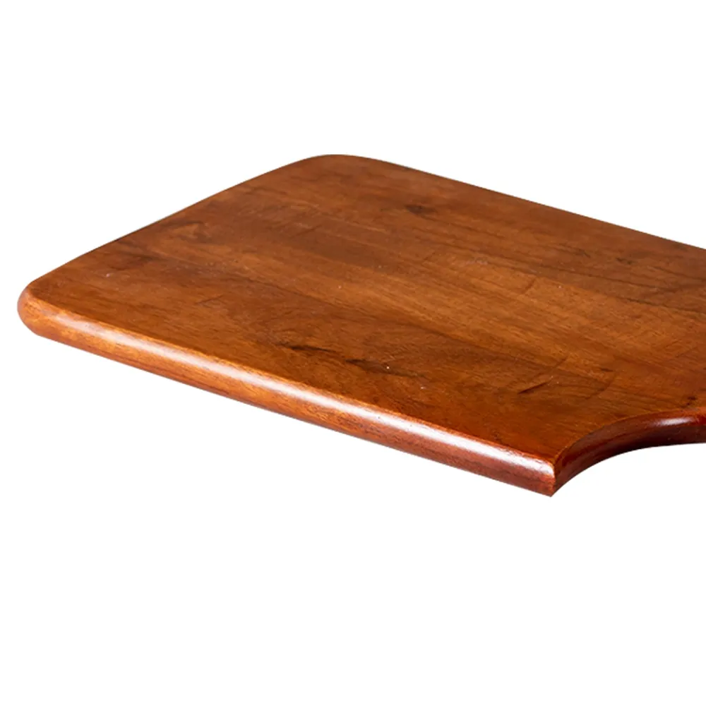 Rustic Brown Teak Wood Rectangular Serving Platter