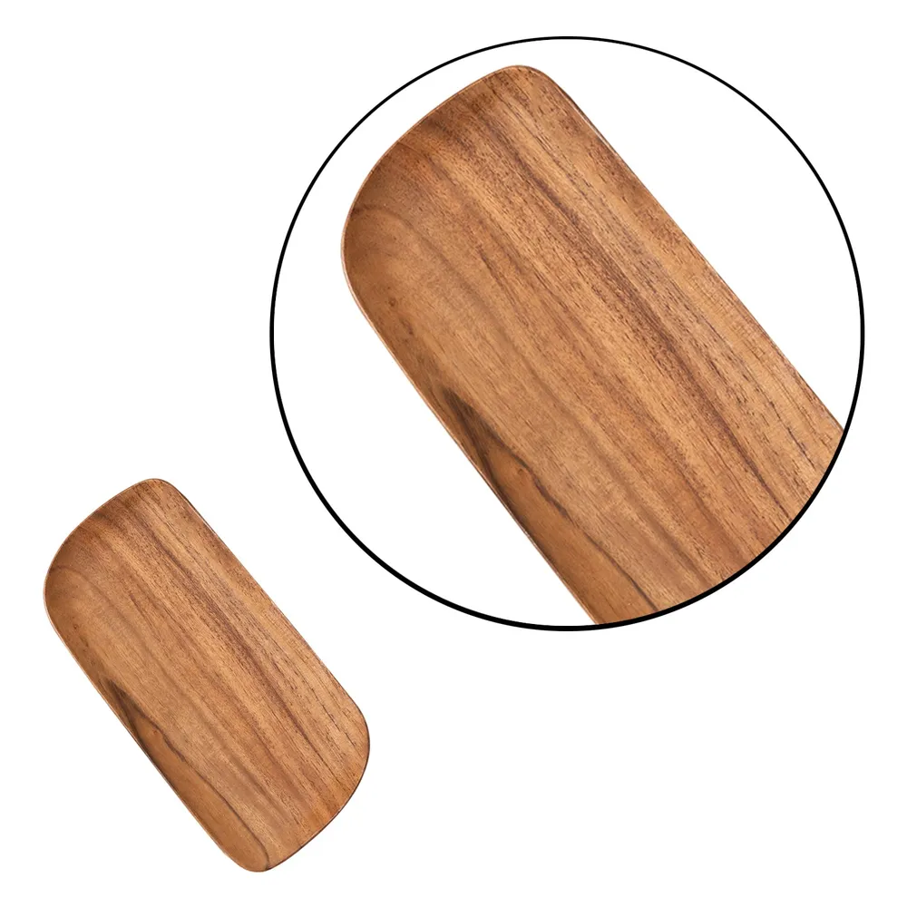 Rustic Brown Wood Serving Platter Set Of 4