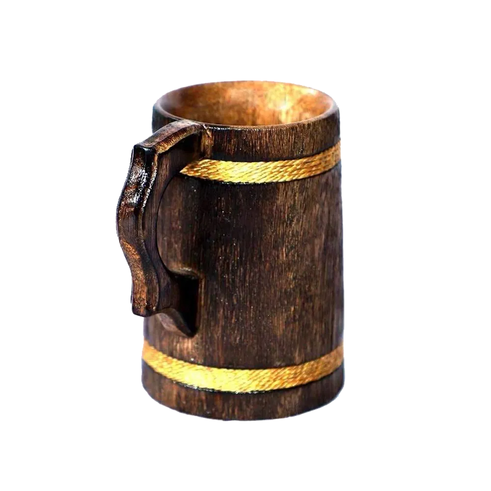 Rustic Minimalist Wooden Beer Mug