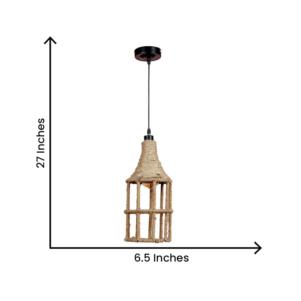 Rustic Rope Weaved Decorative Hanging Light