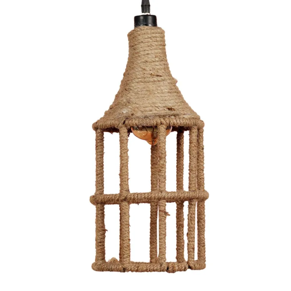 Rustic Rope Weaved Decorative Hanging Light