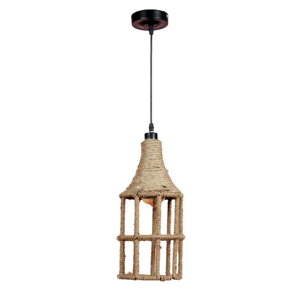 Rustic Rope Weaved Decorative Hanging Light