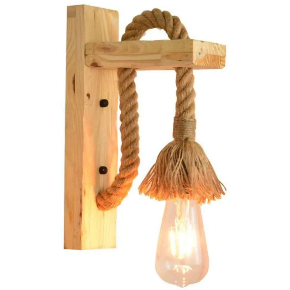 Rustic Touch High Quality Rope Wall Light Single piece