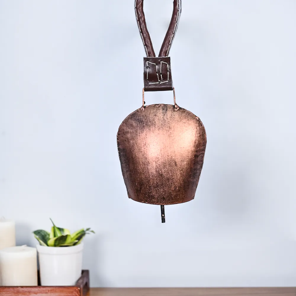 Rustic Vintage Handmade Hanging Garden Cow Bell Set Of 1