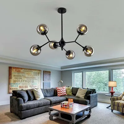 Rustic Vintage Mid-Century Chandelier