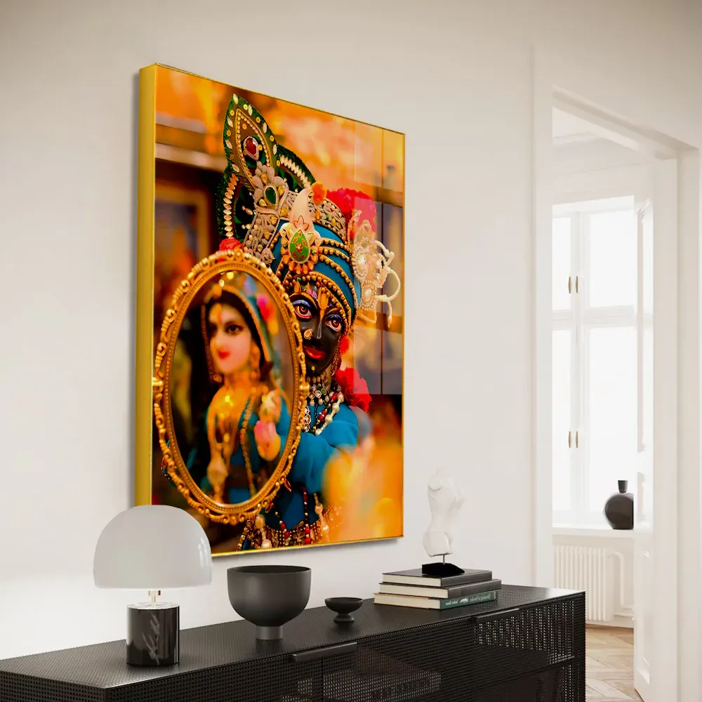 Sacred Radha Krishna Acrylic Wall Painting Regular