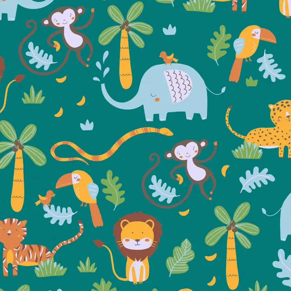 Safari Funtime Kids Room Wallpaper