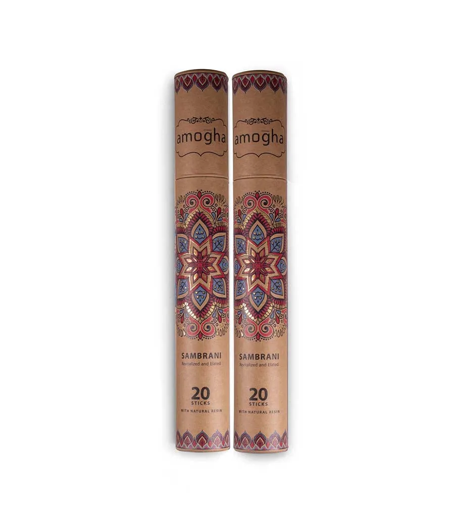 Sambrani Scented Incense Sticks- Pack of 2 (Made of 100% Natural Ingredients)