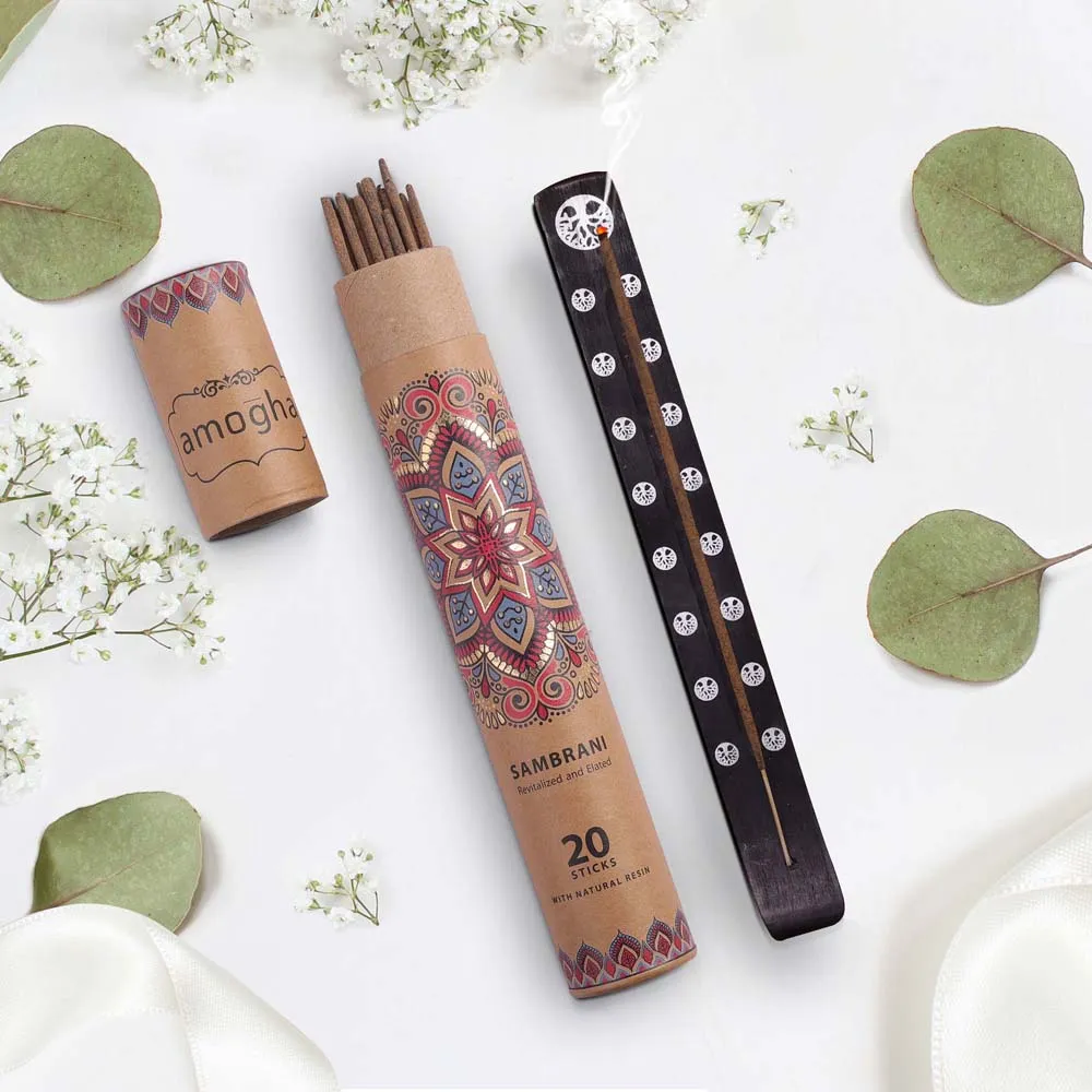 Sambrani Scented Incense Sticks- Pack of 2 (Made of 100% Natural Ingredients)