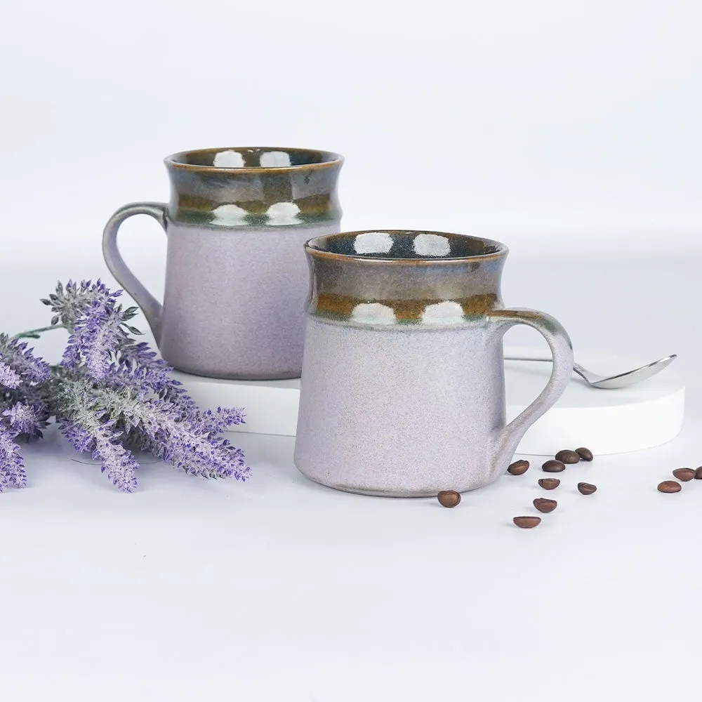 Sap Green Light Lavender Mugs Single Piece