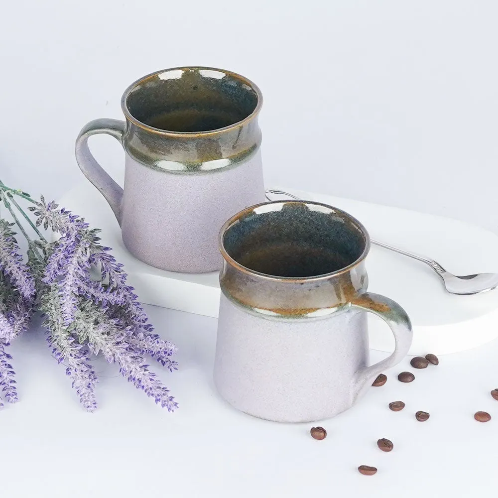 Sap Green Light Lavender Mugs Single Piece