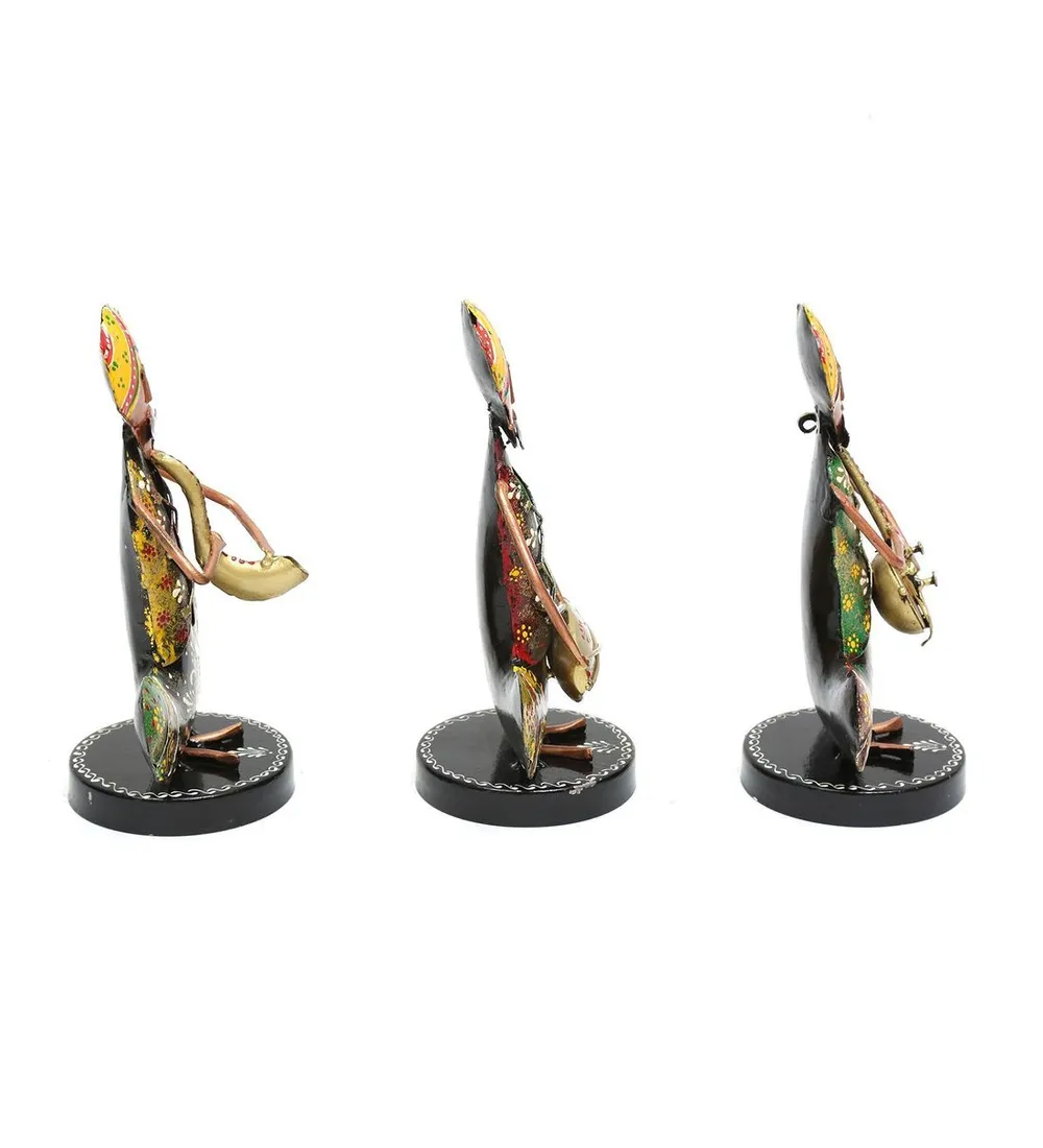 Sardar Musicians Metal Table Accent / Showpiece Set Of 3