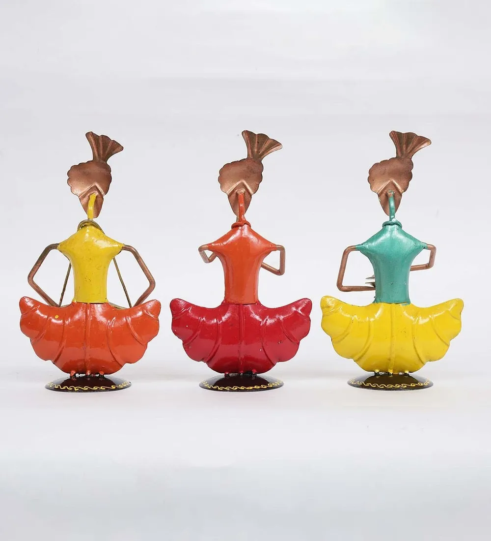 Sardar Sitting Man Mini Human Figurine / Showpiece Set of 3