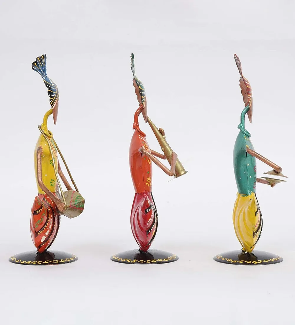 Sardar Sitting Man Mini Human Figurine / Showpiece Set of 3
