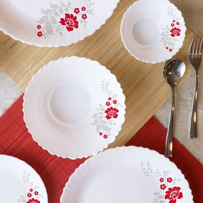 Scarlet Bliss Dinner Set of 29 Pieces