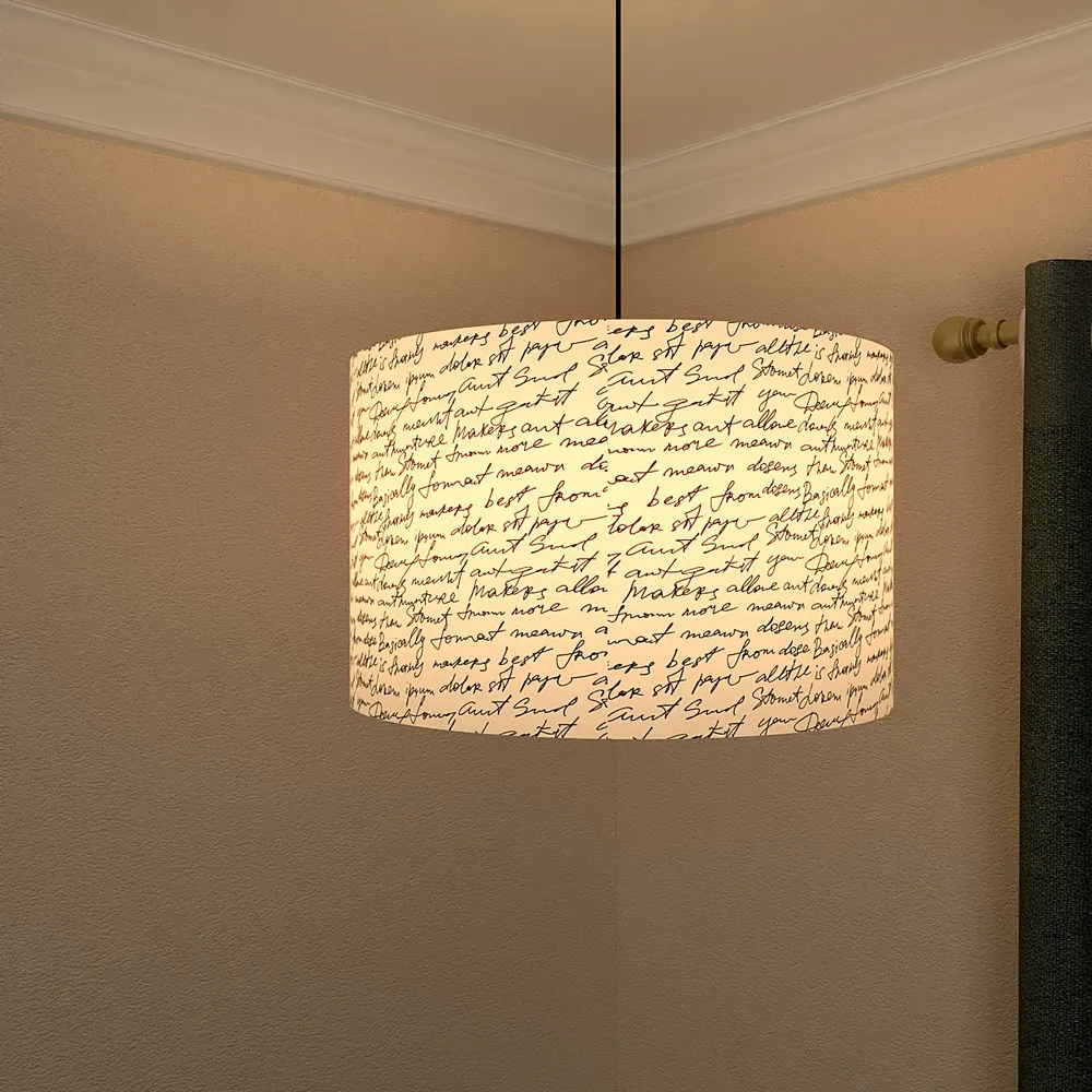 Scribbled Message Ceiling Lamp
