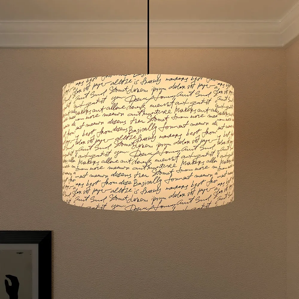Scribbled Message Ceiling Lamp