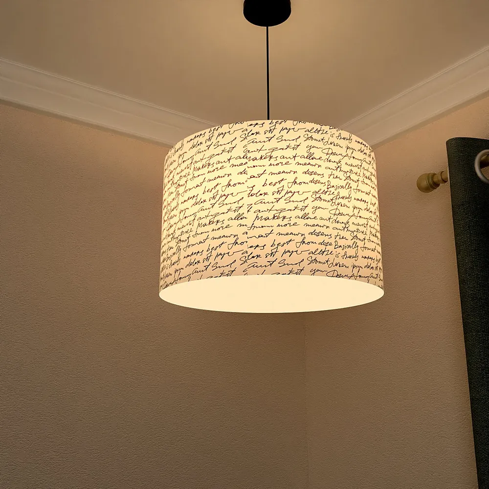 Scribbled Message Ceiling Lamp
